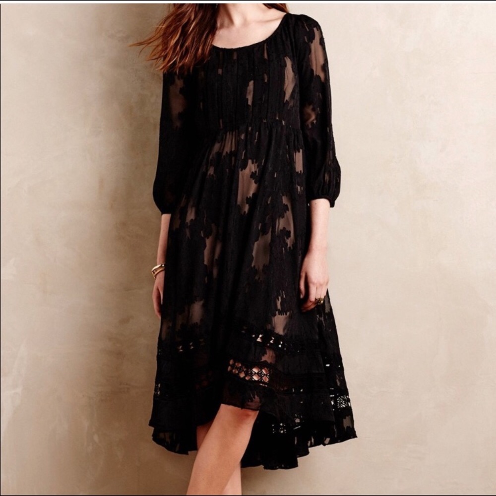 Black Maeve Dress by Anthropologie